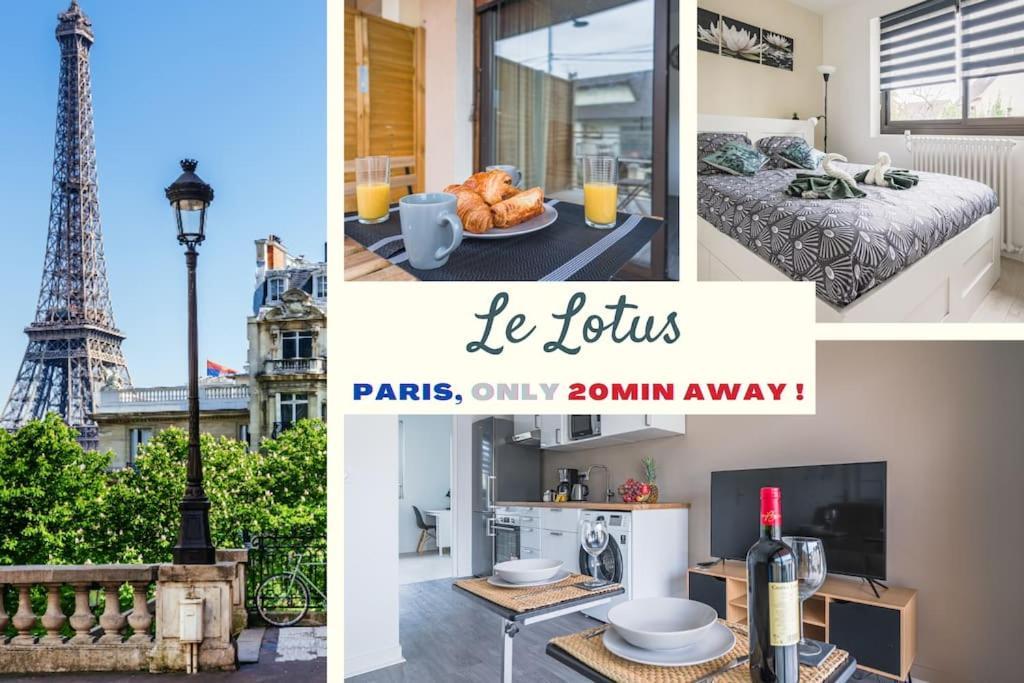Appartement Le Lotus - Self Checkin - 20Min From Paris - Free Parking Around à Drancy Extérieur photo